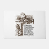 ワンダーランドアリスハンプティダンプティ引用文 ドアマット (正面)