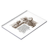 ワンダーランドアリスハンプティダンプティ引用文 ノートブック (左側)