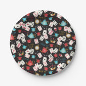 ワンダーランドアリス柄 ペーパープレート (正面)