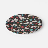 ワンダーランドアリス柄 ペーパープレート (アングル)