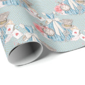 ワンダーランドアリス柄 ラッピングペーパー (ロールコーナー)