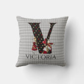 ワンダーランドアリス&クイーンハートレターV クッション (裏面)