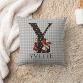 ワンダーランドアリス&クイーン・オブ・ハートレターY クッション (ブランケット)
