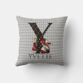 ワンダーランドアリス&クイーン・オブ・ハートレターY クッション (裏面)