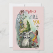 ワンダーランドアートのアリスのかわいいピンクの毛虫 (正面)