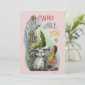 ワンダーランドアートのアリスのかわいいピンクの毛虫 (スタンド正面)