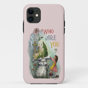 ワンダーランドアートのアリスのかわいいピンクの毛虫 iPhone 11 ケース