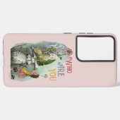 ワンダーランドアートのアリスのかわいいピンクの毛虫 SAMSUNG GALAXYケース (左側面)