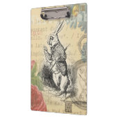 ワンダーランドアートの白うさぎのアリス クリップボード (左)