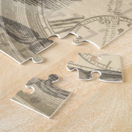 ワンダーランドアートの白うさぎのアリス ジグソーパズル (側面)