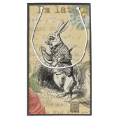 ワンダーランドアートの白うさぎのアリス スモールペーパーバッグ (裏面)