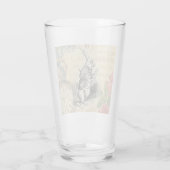 ワンダーランドアートの白うさぎのアリス タンブラーグラス (裏面)