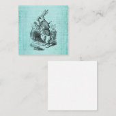 ワンダーランドアートの白うさぎのアリス ノートカード (正面/裏面)