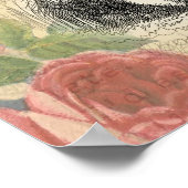 ワンダーランドアートの白うさぎのアリス ポスター (角)