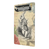 ワンダーランドアートの白うさぎのアリス ミニクリップボード (アングル2)