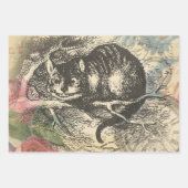 ワンダーランドアートの白うさぎのアリス ラッピングペーパーシート (正面2)