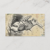 ワンダーランドアートの白うさぎのアリス 名刺 (裏面)