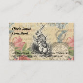 ワンダーランドアートの白うさぎのアリス 名刺 (正面)