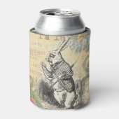 ワンダーランドアートの白うさぎのアリス 缶クーラー (缶正面)