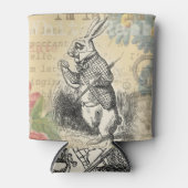 ワンダーランドアートの白うさぎのアリス 缶クーラー (正面)