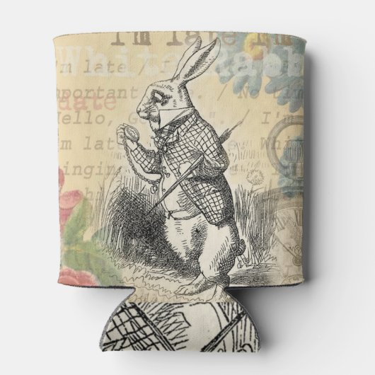 ワンダーランドアートの白うさぎのアリス 缶クーラー (裏面)