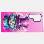 ワンダーランドインスパイアのアリスによるチェシャ猫 SAMSUNG GALAXYケース (裏面横)