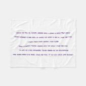 ワンダーランドインスピレーション毛布 フリースブランケット (正面(横))