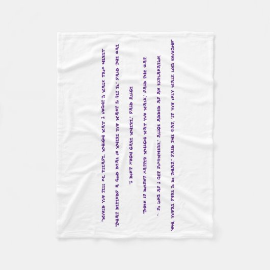 ワンダーランドインスピレーション毛布 フリースブランケット (正面)