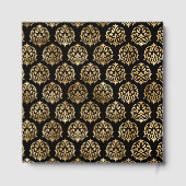 ワンダーランドウィムジーブラック結婚、金ゴールドのゲストブック ゲストブック (裏面)