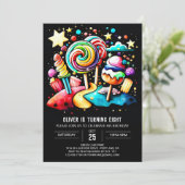 ワンダーランドキャンディカスタムランド誕生日 招待状 (スタンド正面)