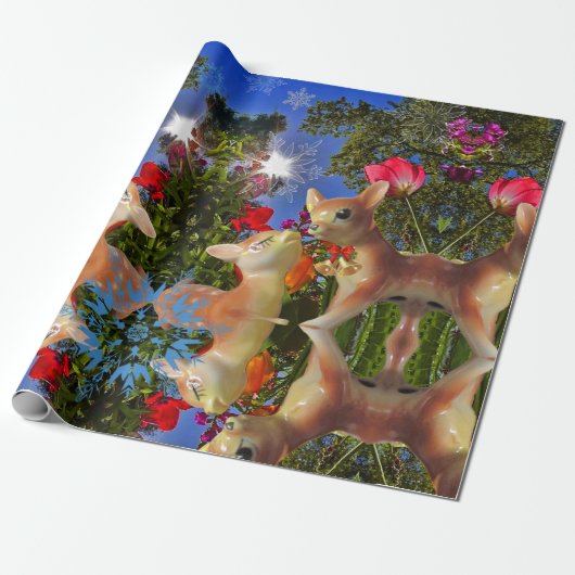 ワンダーランドクリスマスラッピング紙 ラッピングペーパー (アンロールド)