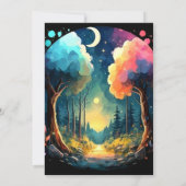 ワンダーランドグローブお洒落誕生日 招待状 (裏面)