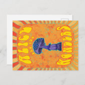 ワンダーランドサイケデリックヒッピー葉書のアリス ポストカード (正面/裏面)