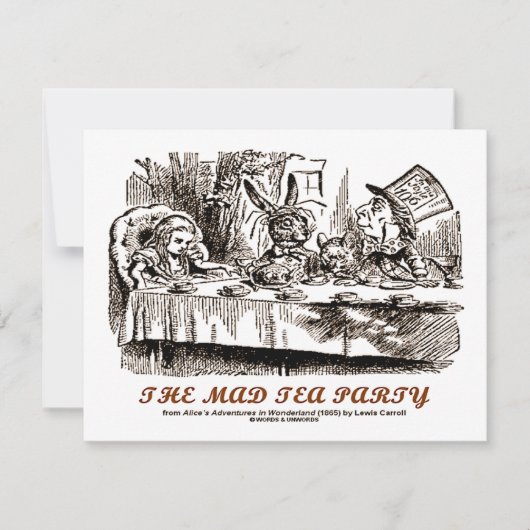 ワンダーランドザ不機嫌ティーパーティー 招待状 (正面)