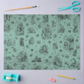 ワンダーランドシリーズのアリスデザイン62 薄葉紙 (クラフト)