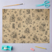 ワンダーランドシリーズの別のアリスデザイン8 薄葉紙 (クラフト)