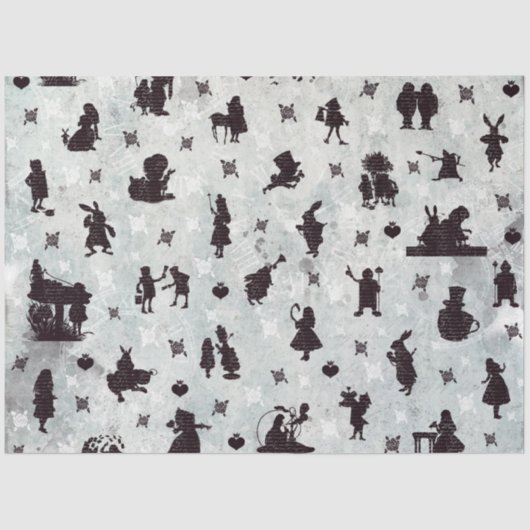 ワンダーランドシリーズの青アリスデザイン10 薄葉紙 (正面)