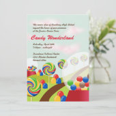 ワンダーランドジュニアプロムの甘いお菓子フォーマルを作る 招待状 (スタンド正面)