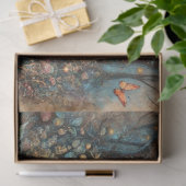 ワンダーランドスチームパンクアリスファンタジーアートデコップページ 薄葉紙 (ギフト)