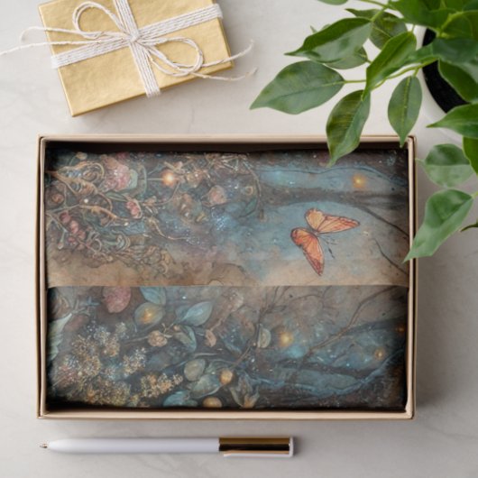 ワンダーランドスチームパンクアリスファンタジーアートデコップページ 薄葉紙 (ギフト)