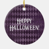 ワンダーランドチェシャーキャットムーンのハロウィンアリス セラミックオーナメント (裏面)