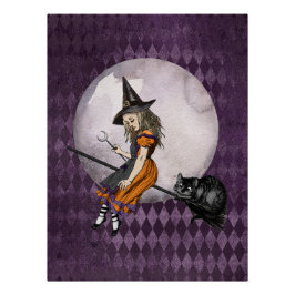 ワンダーランドチェシャーキャットムーンのハロウィンアリス ポスター