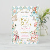 ワンダーランドティーのブルーミントアリスパーティー 招待状 (スタンド正面)