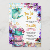 ワンダーランドティーパーティの招待状 招待状 (正面/裏面)