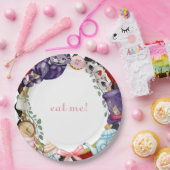 ワンダーランドティーパーティーおとぎ話チャイルド誕生日 ペーパープレート (パーティー)