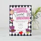 ワンダーランドティーパーティー卒業招待状 シーズンカード (スタンド正面)