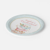 ワンダーランドティーパーティー第1誕生日紙プレート ペーパープレート (アングル)