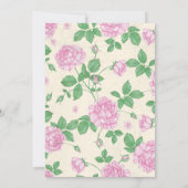 ワンダーランドティーパーティー誕生日招待状 招待状 (裏面)