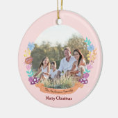 ワンダーランドドリーマーピンクフローラリース写真 セラミックオーナメント (左)