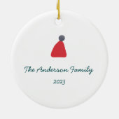 ワンダーランドドリーマーピンクフローラリース写真 セラミックオーナメント (裏面)